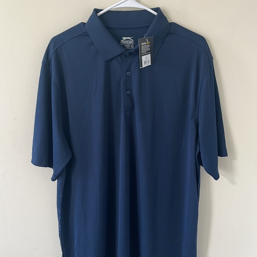 Slazenger Men’s Core Polo Navy Size XL NWT - Picture 2 of 9